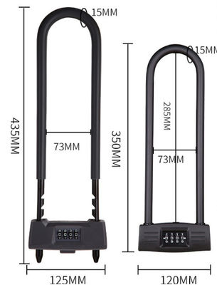 4 Ziffern Kombination Langen Schank Padlock Langen Klemm U-förmig