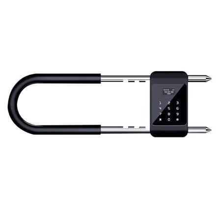 Smart Fingerabdruck U-förmiger Vorhängeschloss USB-Ladung Hohe Sicherheit