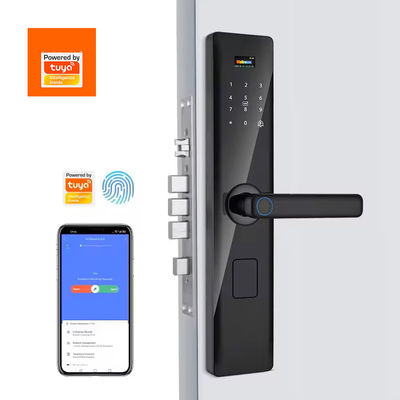 Code RFID-IC-Karte Smartphone App Freischalten Biometrischer Fingerabdruck Smart Lock Tuya Smart WiFi Digitale Türschloss